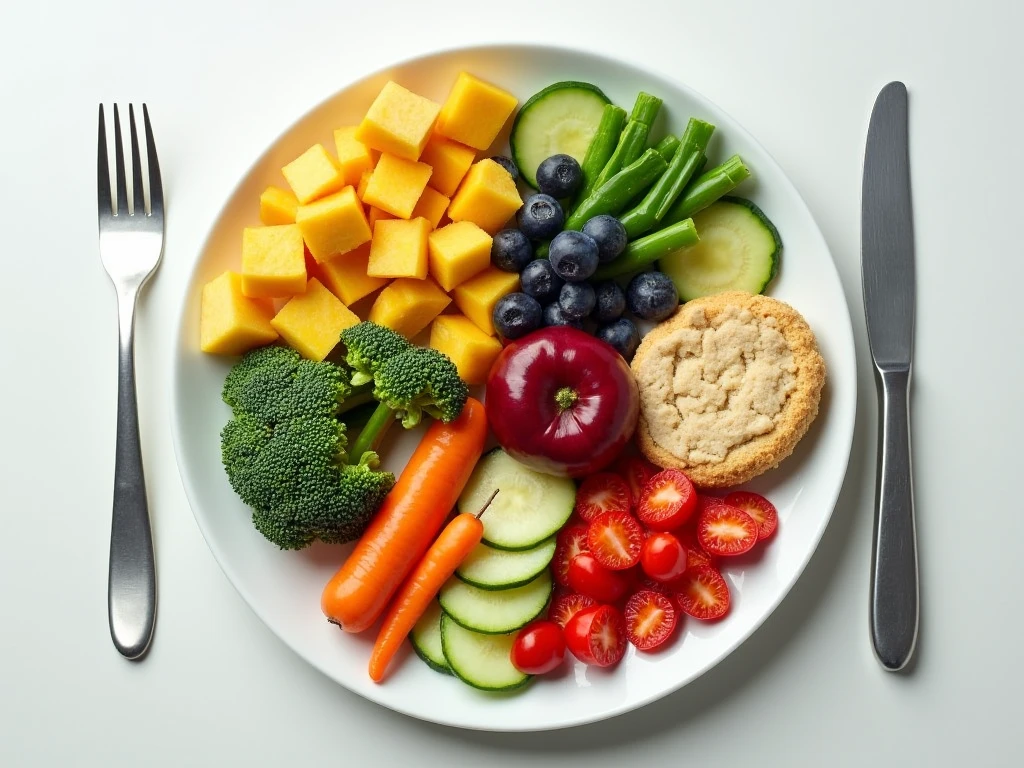 Balanced plate with greens and grains